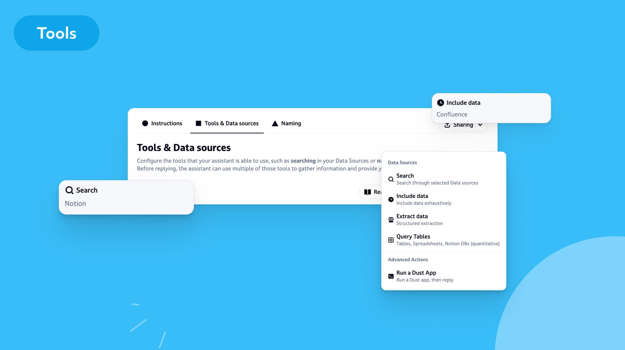 From action to tools